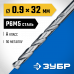 Сверло по металлу ЗУБР 0.9x32мм, Р6М5 29625-0.9