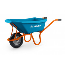 Садовая одноколесная тачка GRINDA GP-21 пластиковый кузов, 110л/180кг 422408