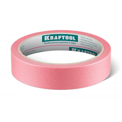 Малярная лента KRAFTOOL #200 Delicate 25ммx30м, для деликатных поверхностей 12102-25
