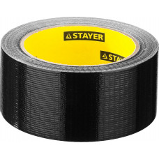 Клейкая лента STAYER 48ммх25м, черная, армированная 12086-50-25