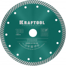 Диск алмазный KRAFTOOL TURBO 180x22.2мм 36682-180