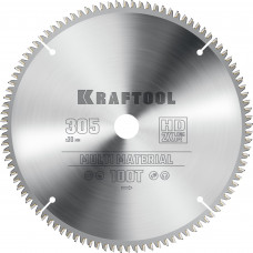 Пильный диск по алюминию KRAFTOOL Multi Material 305х30мм;100Т 36953-305-30