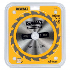 Пильный диск по дереву DeWalt 190х30мм;18T DT1943