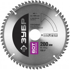 Пильный диск по алюминию ЗУБР 200x32мм;60T 36853-200-32-60
