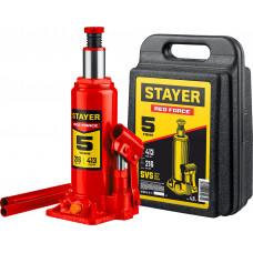 Бутылочный домкрат STAYER 5т/216-413мм/кейс 43160-5-K_z01