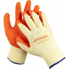 Перчатки с латексным обливом STAYER HARD PRO L-XL 11407-XL