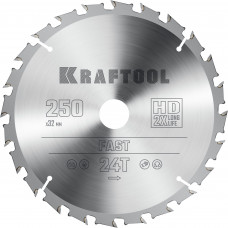 Пильный диск по дереву KRAFTOOL Fast 250x32 мм;24Т 36950-250-32