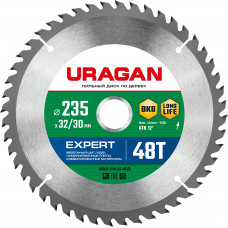 Пильный диск по дереву URAGAN Expert 235x32/30мм;48Т 36802-235-32-48_z01