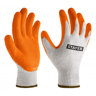 Перчатки STAYER ULTRA L-XL, с рельефным латексным покрытием 11403-XL