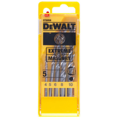 Набор сверл по камню DeWalt (5шт: 4-10мм) DT6956