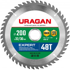 Пильный диск по дереву URAGAN Expert 200х32/30мм;48Т 36802-200-32-48_z01