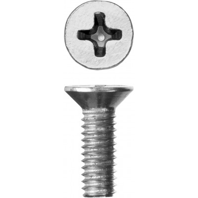Винт с потайной головкой ЗУБР M4x12мм, DIN 965, кл.пр.4.8, 5кг 303110-04-012