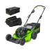 Газонокосилка аккумуляторная Greenworks GC82HPLM51 (82В, 5Ач) 2518907UB