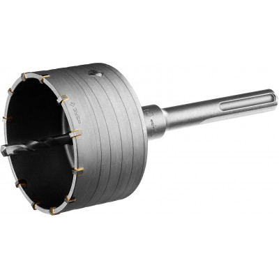 Коронка буровая в сборе ЗУБР 100мм, SDS-Max 2918-100