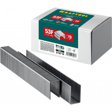 Скобы KRAFTOOL скобы тип 53F, 19мм, скобы для степлера плоские 31787-19