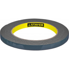 Двусторонняя клейкая лента STAYER 9ммх5м, черная, на вспененной основе 12233-09-05