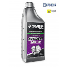 Минеральное масло трансмиссионное ЗУБР SAE 80W-90 1л 70632-1
