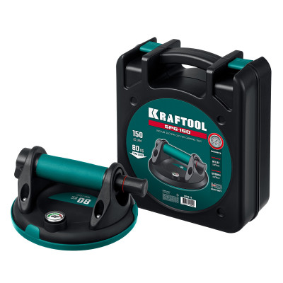 Вакуумная присоска с манометром KRAFTOOL SPG-150 (150мм, до 80кг) 33256-15