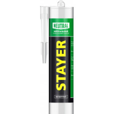 Нейтральный силиконовый герметик STAYER прозрачный, 260мл 41217-2_z01