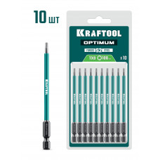Биты KRAFTOOL TX8, 100мм, 10шт 26126-8-100-S10