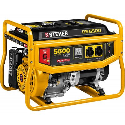 Бензиновый генератор STEHER 5500Вт GS-6500