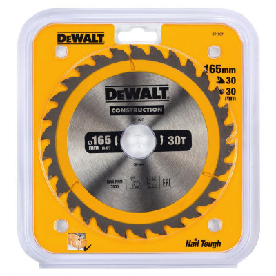Пильный диск по дереву DeWalt 165x30мм;30T DT1937