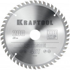 Пильный диск по дереву KRAFTOOL PRECISION 200х30мм;48Т 36952-200-30