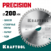 Пильный диск по дереву KRAFTOOL PRECISION 200х30мм;48Т 36952-200-30