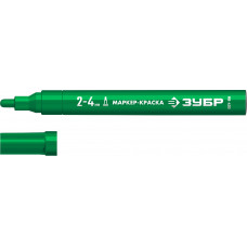 Маркер-краска ЗУБР МК-400 зеленый, 2-4мм 06325-4
