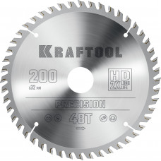 Пильный диск по дереву KRAFTOOL PRECISION 200х32мм;48Т 36952-200-32