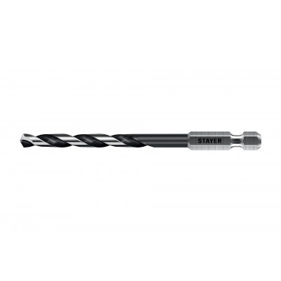 Сверло по металлу STAYER 5.5x116мм, НЕХ 1/4" 29603-5.5