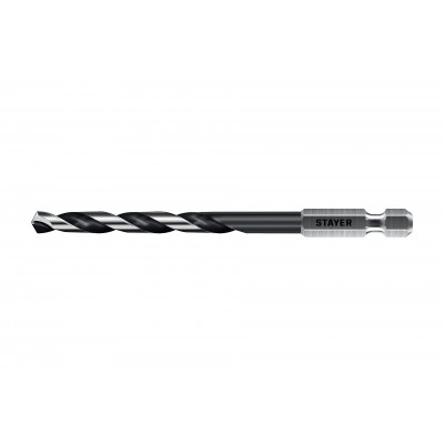 Сверло по металлу STAYER 6.0x116мм, НЕХ 1/4" 29603-6