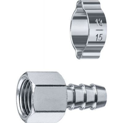 Переходник ЗУБР елочка 10мм - 1/4"F 64923-1/4-10