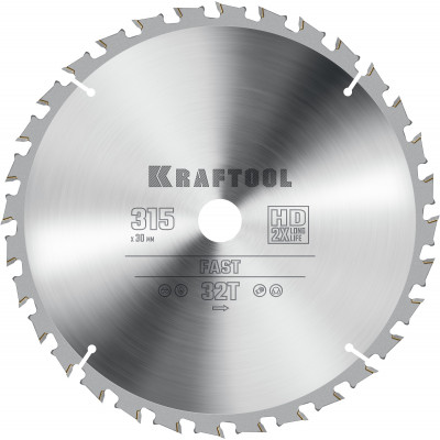 Пильный диск по дереву KRAFTOOL Fast 315х30мм;32Т 36950-315-30