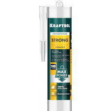 Монтажный суперсильный клей KRAFTOOL STRONG белый, 310мл 41343_z01