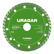 Диск алмазный URAGAN TURBO 230х22.2мм 36706-230