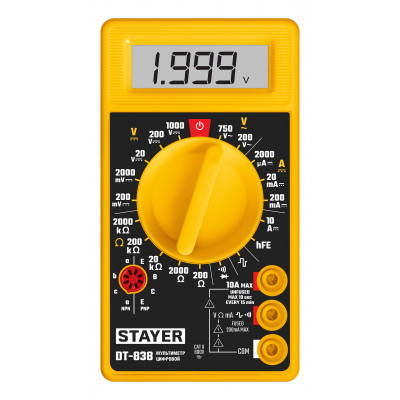 Мультиметр цифровой STAYER DT-838 45306_z01