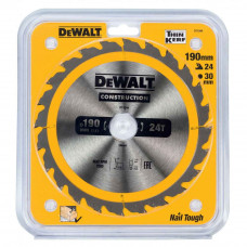 Пильный диск по дереву DeWalt 190х30мм;24T DT1944