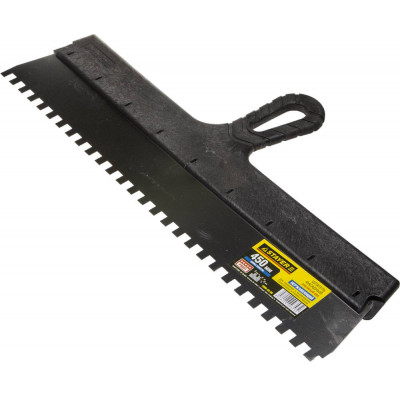 Нержавеющий фасадный шпатель STAYER PROFlat 450мм, зуб 8x8мм 1009-45-08