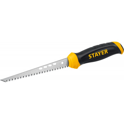 Выкружная ножовка по гипсокартону STAYER 8TPI, 160мм 15173_z02