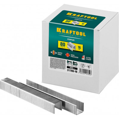 Скобы KRAFTOOL тип 80/16мм/5000шт 31780-16