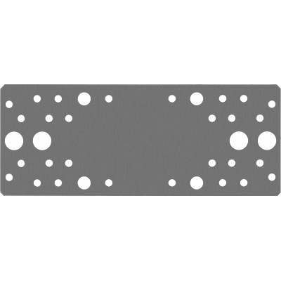 Крепежная пластина ЗУБР КП-2.0 200x80x2мм 310236-200-80
