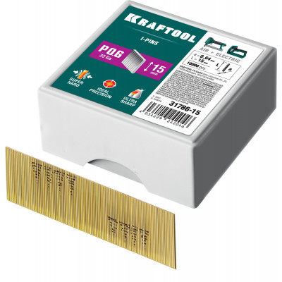 Шпильки KRAFTOOL P0.6/15мм/10000шт 31786-15