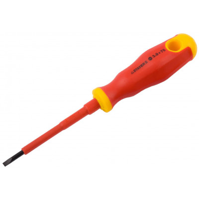 Диэлектрическая отвертка STAYER SL3х75мм 25141-03-07_z01