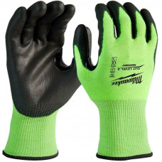 Перчатки Milwaukee Hi-Vis Cut level с защитой от порезов 3, XXL/11 4932478134