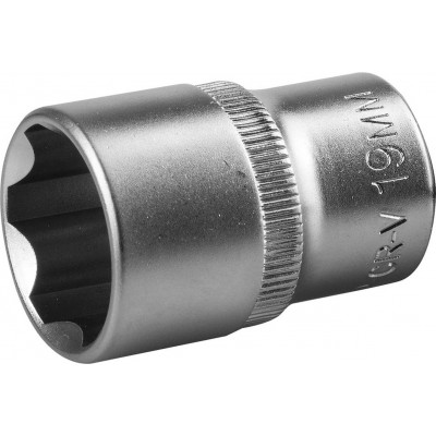 Головка торцевая ЗУБР 1/2";19мм 27725-19_z02