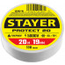 Изолента STAYER PROTECT-20 (ПВХ, 19ммx20м, белая) 12292-W