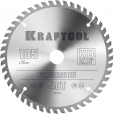 Пильный диск по дереву KRAFTOOL PRECISSION 185x20мм;48Т 36952-185-20