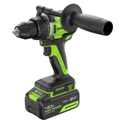 Шуруповерт аккумуляторный Greenworks GD24DD90 (24В, 4Ач) 3707507CUD