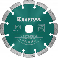 Диск алмазный KRAFTOOL UNIVERSAL 150x22.2мм 36680-150